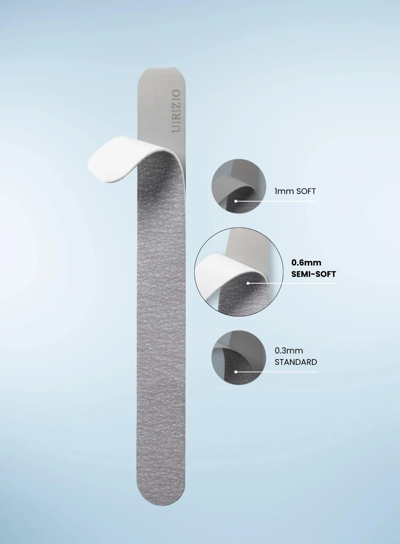 semi-soft Limas de Uñas Intercambiables contour queen