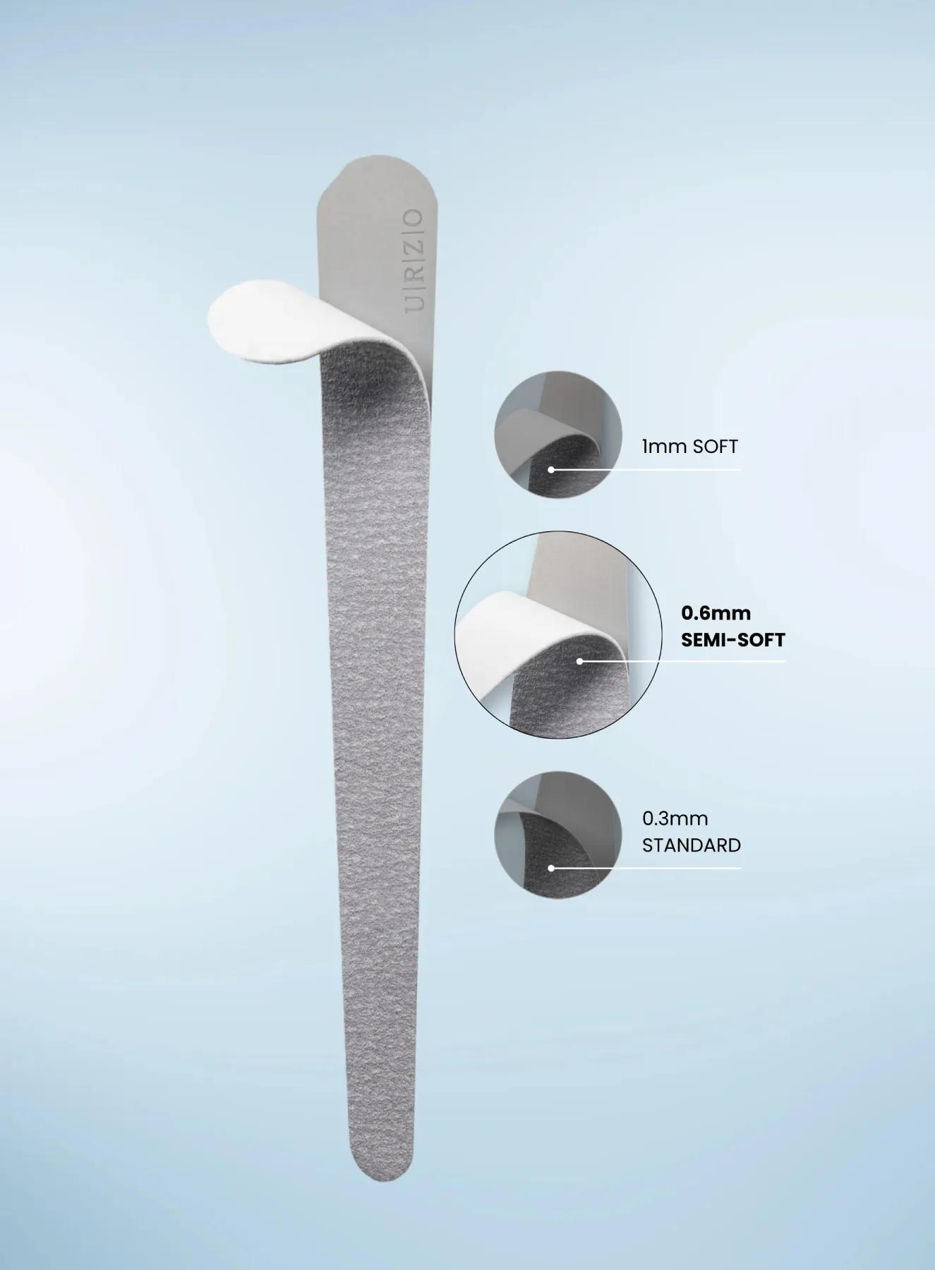 Semi-soft interchangeable nail files drop diva